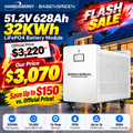 51.2V 628AH 32Kwh (Home Energy Storage Save Up to $250 vs. Official Price) Push-Pull Cooling Battery Pack LiFePO4 Support OEM/ODM