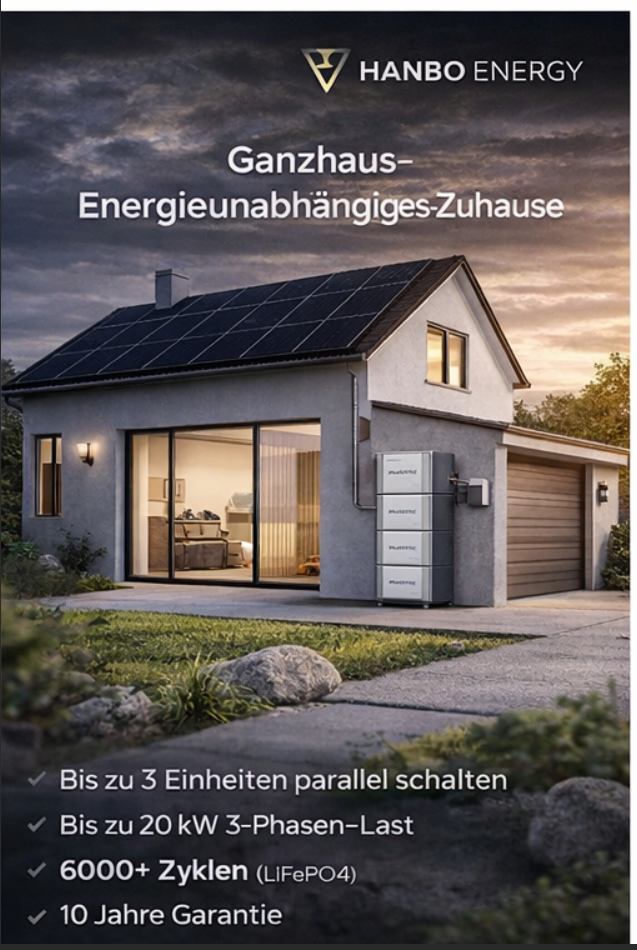 HanboEnergy Modular ESS 10kWh–200kWh لحلاقة الذروة والطاقة الاحتياطية للتطبيقات السكنية والتجارية