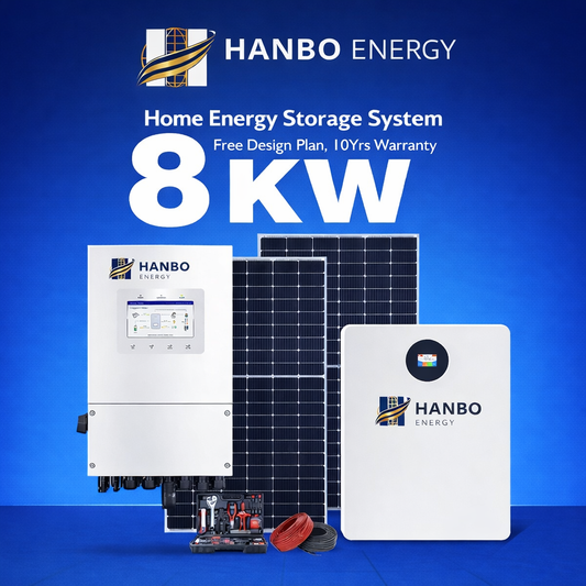 10kWh LiFePO4 Home Energy Storage System (ESS) with Inverter | 48V 200Ah | EU Stock | Fast Delivery | HanboEnergy