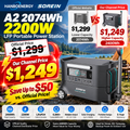 G2400 HanboEnergy - Sorein Power Station - 2400WH Battery Capacity  4000 cycles to 80%