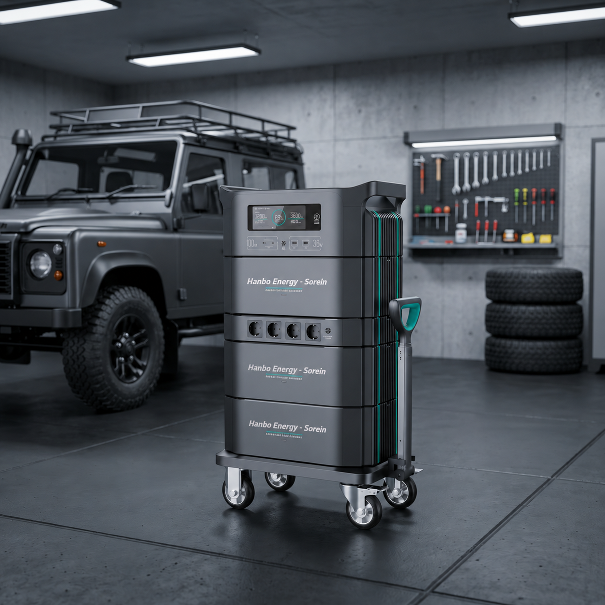 G9600 HanboEnergy - Sorein Portable Power Station 9600W All in One Generator with Solar Generator