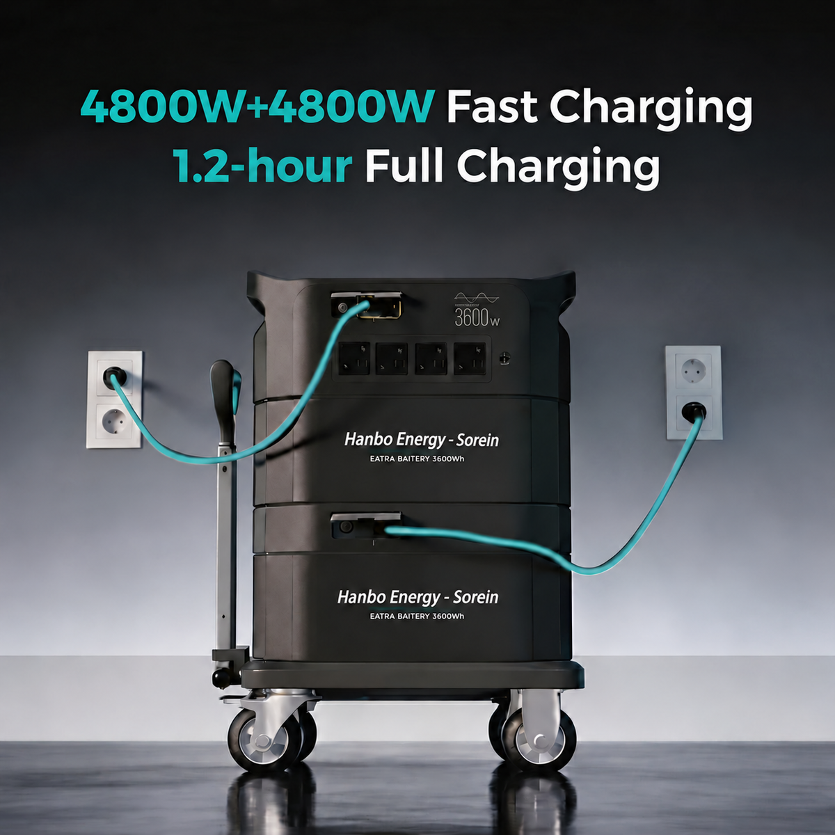 G9600 HanboEnergy - Sorein Portable Power Station 9600W All in One Generator with Solar Generator