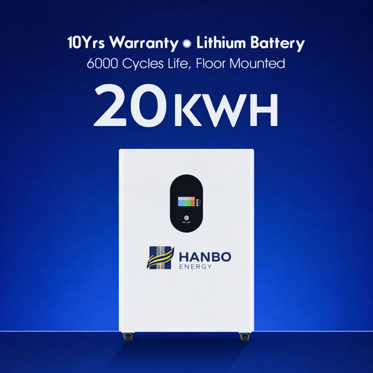 10kWh LiFePO4 Home Energy Storage System (ESS) with Inverter | 48V 200Ah | EU Stock | Fast Delivery | HanboEnergy