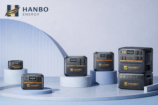 HanboEnergy Portable Solar Power Station | 500W–3000W Home & Outdoor Backup Power